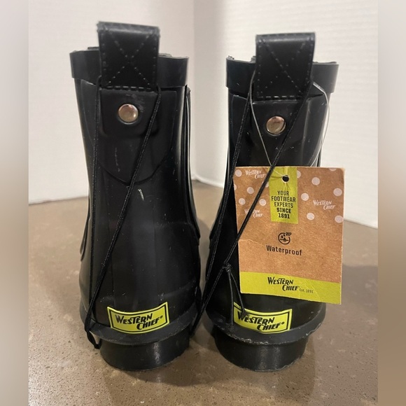 NWT Western Chief Black Women’s Rain Boots - Picture 6 of 6